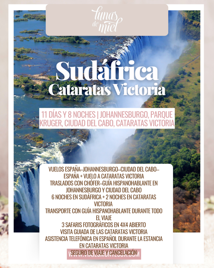 Luna de Miel en Sudáfrica y Cataratas Victoria: Safari y Naturaleza