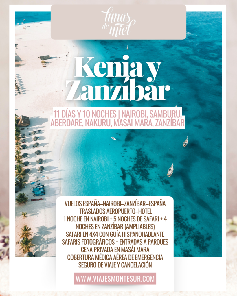 Luna de Miel en Kenia y Zanzíbar: Safari Exclusivo y Playas Paradisíacas