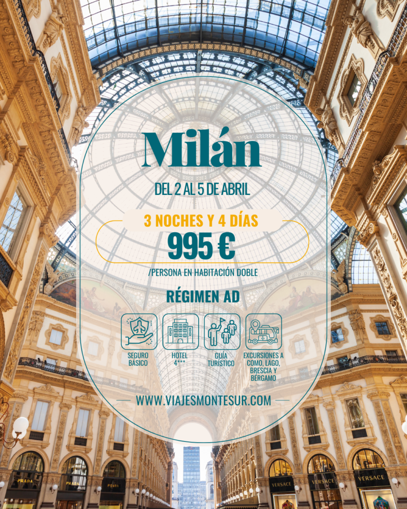 Semana Santa 2026 en Milán con excursiones por Lombardía desde Madrid