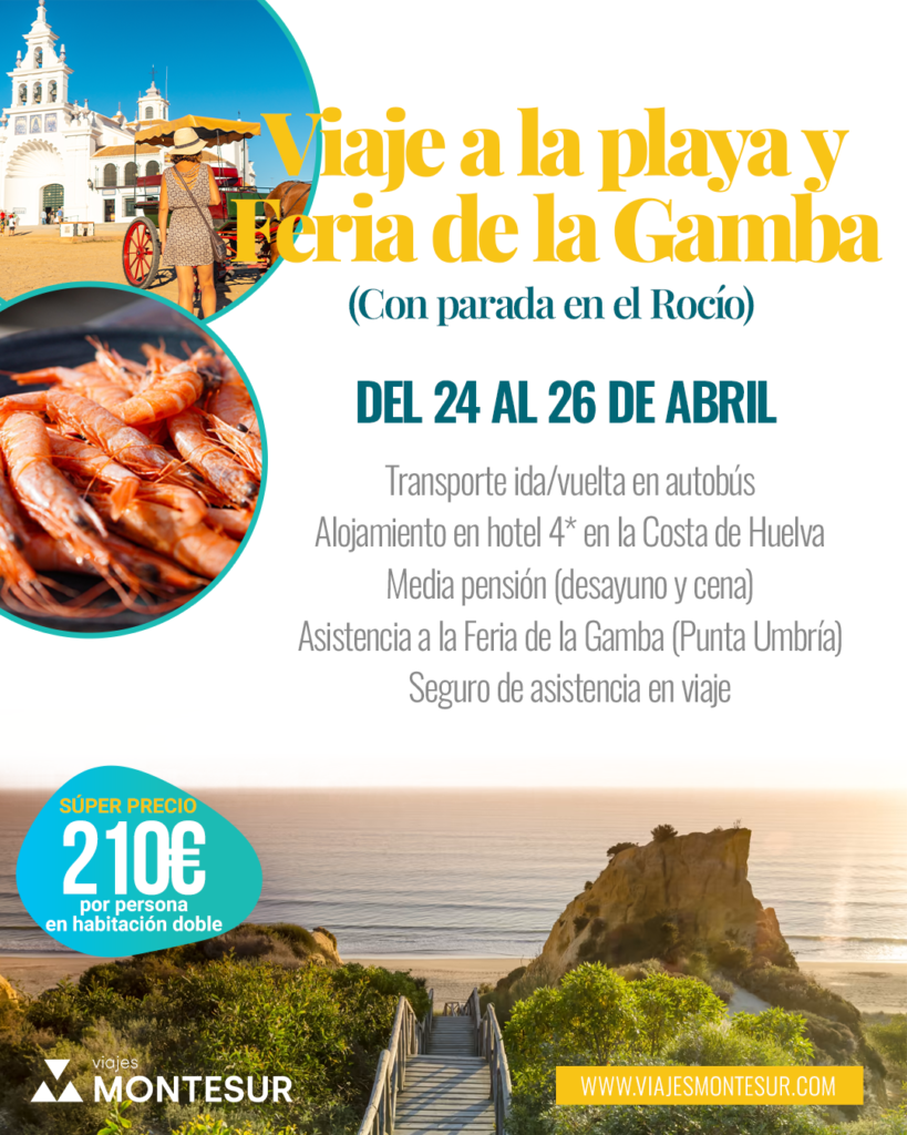 Viaje a la playa y Feria de la Gamba (Con parada en el Rocío)