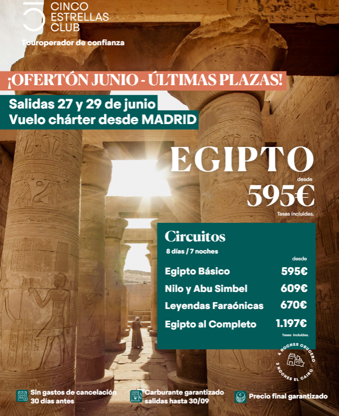 Egipto - salidas 27 y 29 junio