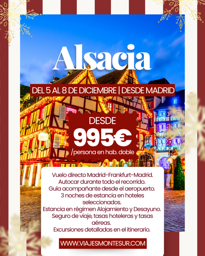 Mercados navideños en Alsacia: Frankfurt, Colmar, Estrasburgo y Heidelberg en 4 días desde Madrid